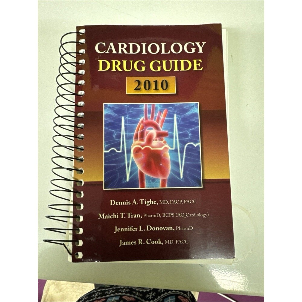 Cardiology Drug Guide 2010 Spiral Bound Medical Reference Book With CD-ROM